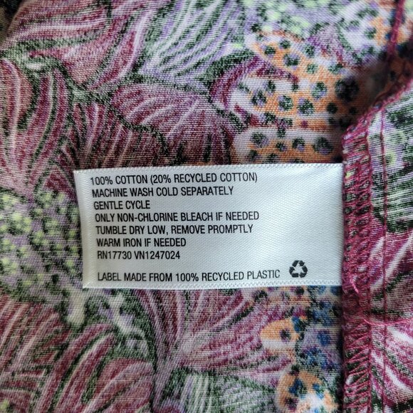 Kika Vargas Scallop Edge Cotton Wrap Blouse Medium - Picture 8 of 10